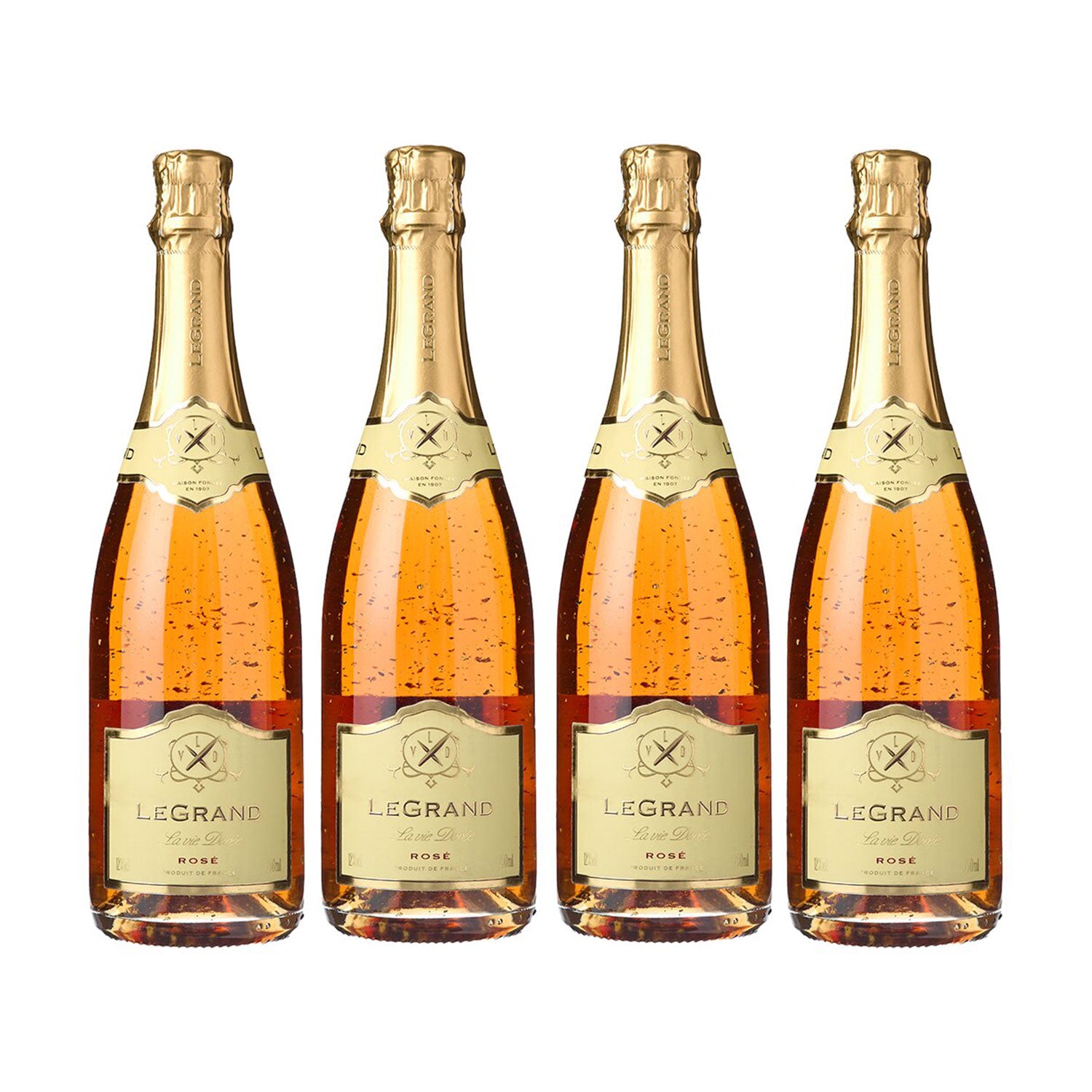 French Sparkling with 24k Gold Flakes // 4 Bottles