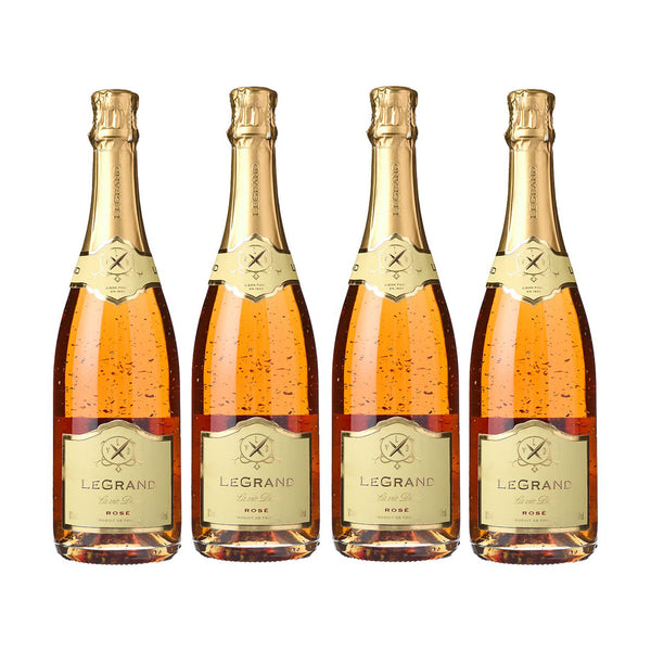 French Sparkling with 24k Gold Flakes // 4 Bottles