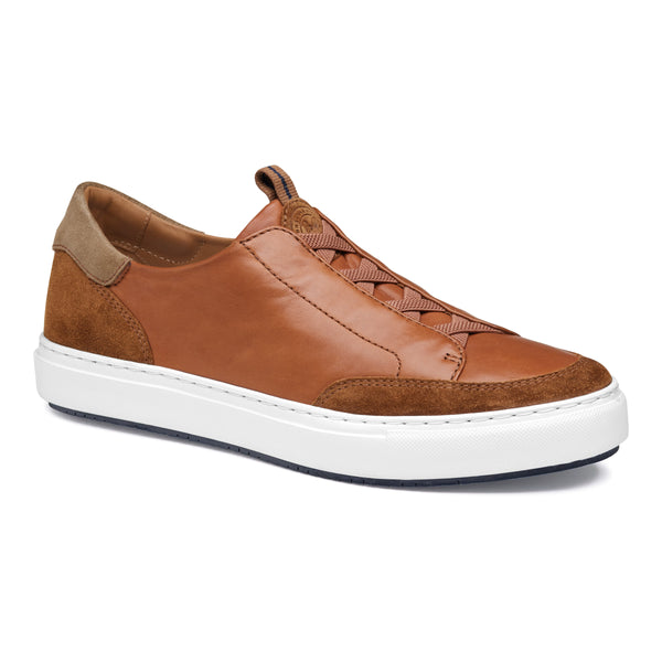 Anson Stretch Lace-To-Toe Leather & Suede Sneakers