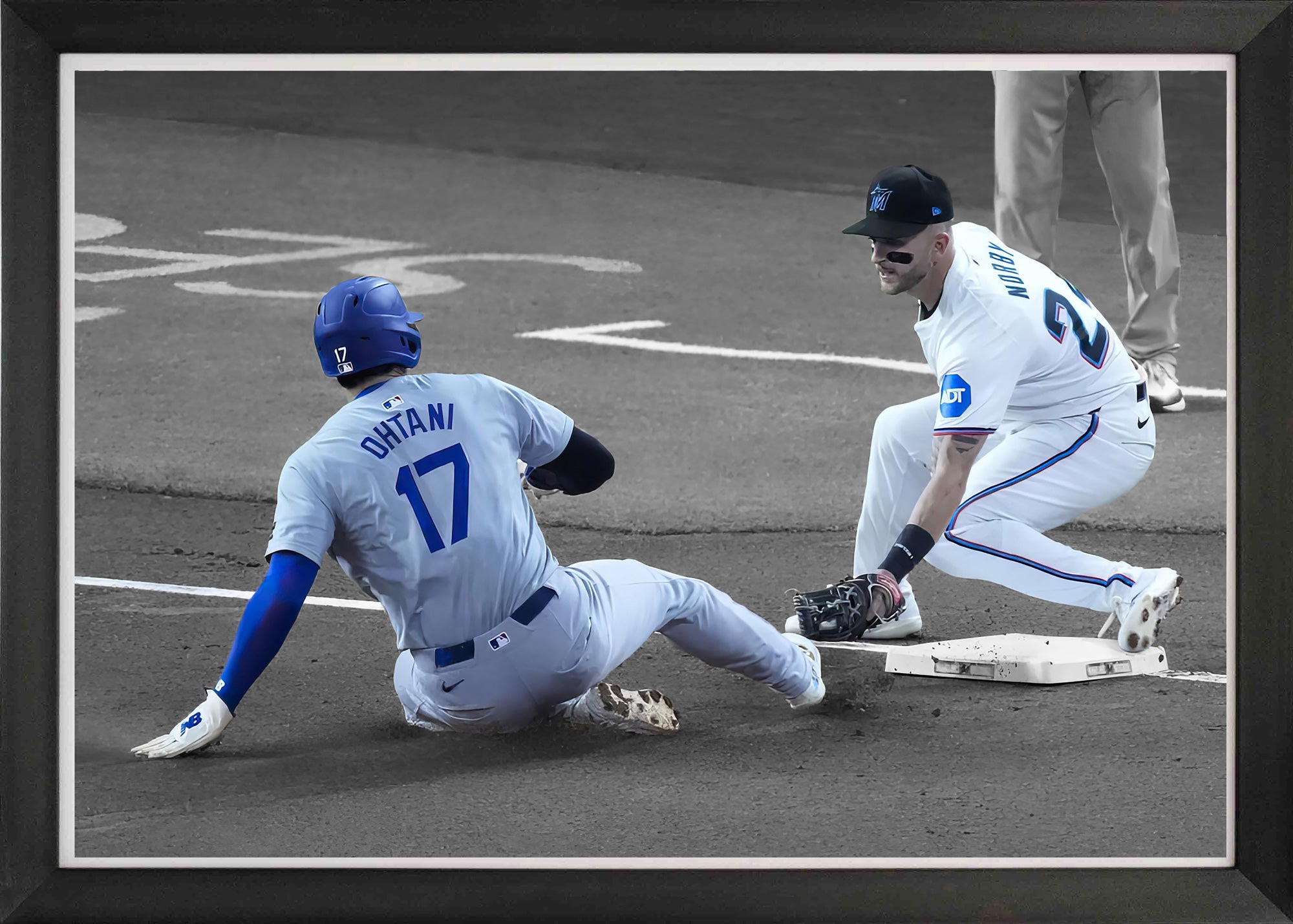 Shohei Ohtani // LA Dodgers // Record Setting 50th Stolen Base // Framed