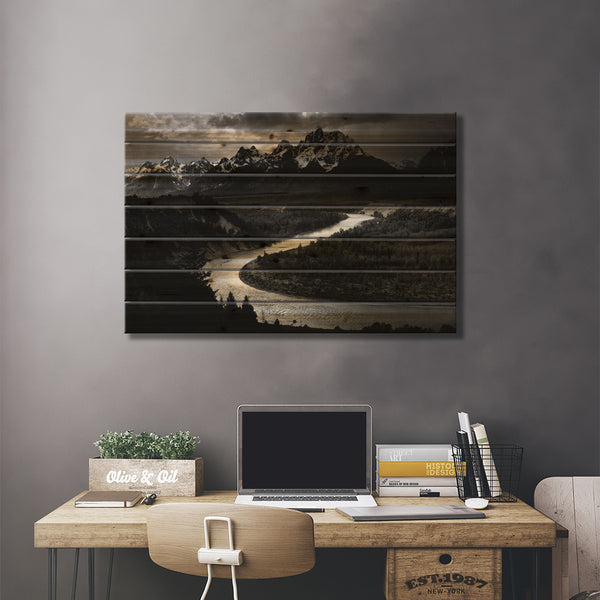 The Tetons - Snake River by Ansel Adams