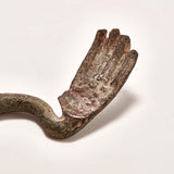 Large Roman Hydria Handle With Two Hands // 1st-3rd Century