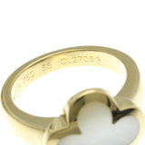 Van Cleef & Arpels // 18k Yellow Gold Pure Alhambra Mother of Pearl Ring // Ring Size: 7.25 // Store Display