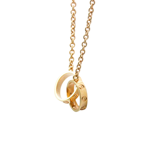 Cartier // 18k Rose Gold Love Pendant Necklace // 16.92" // Store Display