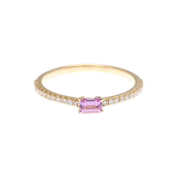 Tiffany & Co. // 18k Rose Gold Novo Diamond + Sapphire Ring // Ring Size: 5.5 // Store Display