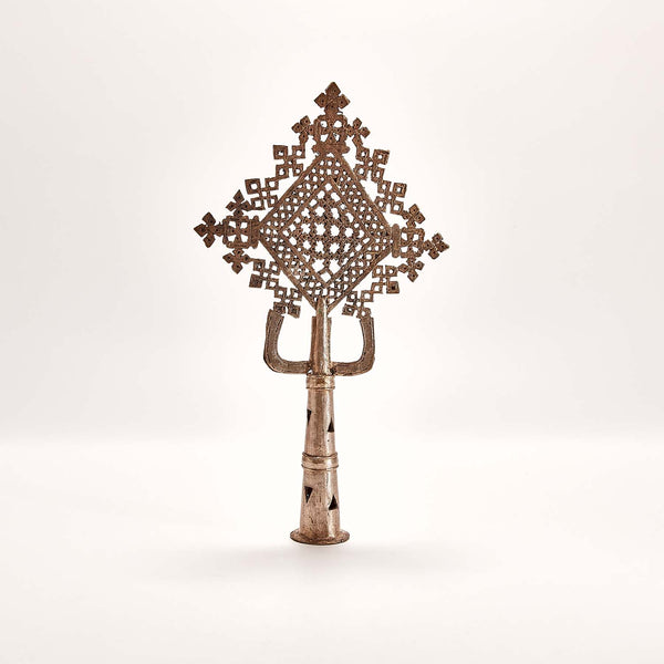 Coptic Ethiopia // Large Silver Processional Cross