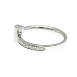 Tiffany & Co. // 18k White Gold T-One Narrow Ring With Diamond // Ring Size: 7 // Store Display
