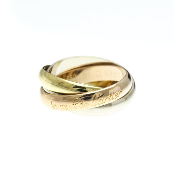 Cartier // 18k Rose Gold + 18k White Gold + 18k Yellow Gold Trinity Ring // Ring Size: 5.75 // Store Display