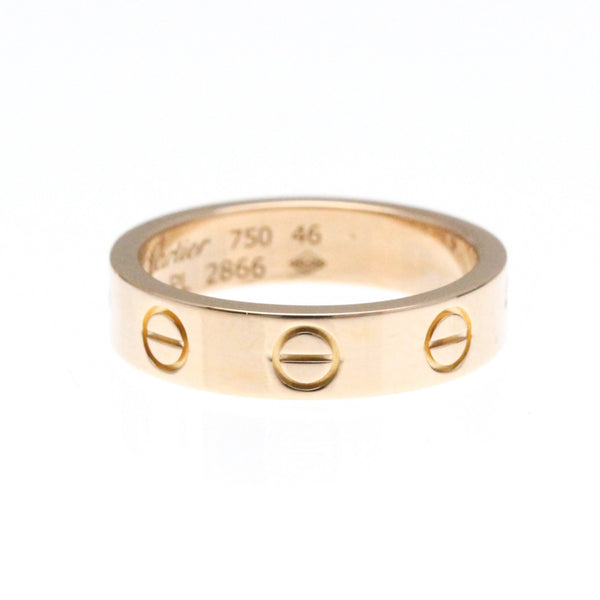 Cartier // 18k Rose Gold Mini Love Diamond Ring // Ring Size: 3.75 // Store Display