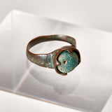 Lovely Medieval Ring With Glass Inlay // 11th-15th Century