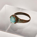 Lovely Medieval Ring With Glass Inlay // 11th-15th Century