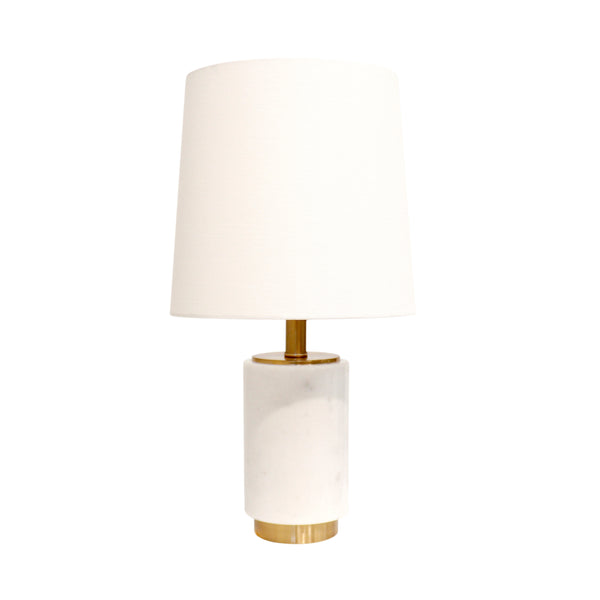 Leon Marble White/Gold Table Lamp