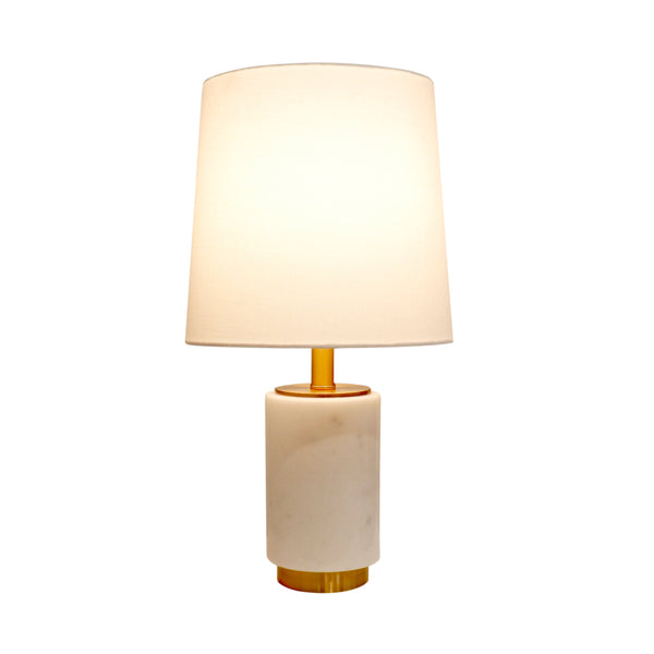 Leon Marble White/Gold Table Lamp