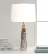 Radiance Style Marble White/Gold Table Lamp