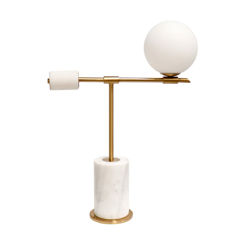 Bianca Metal & Marble Table Lamp