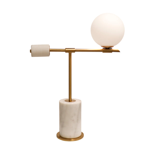 Bianca Metal & Marble Table Lamp