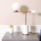 Bianca Metal & Marble Table Lamp