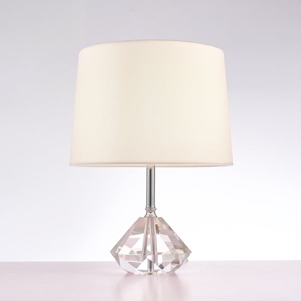 Tortona Metal & Acrylic Table Lamp, White/Clear