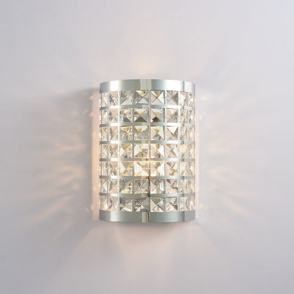 Rene Metal & Crystel Sconce Light