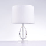 Trento Metal & Acrylic Table Lamp, White/Clear