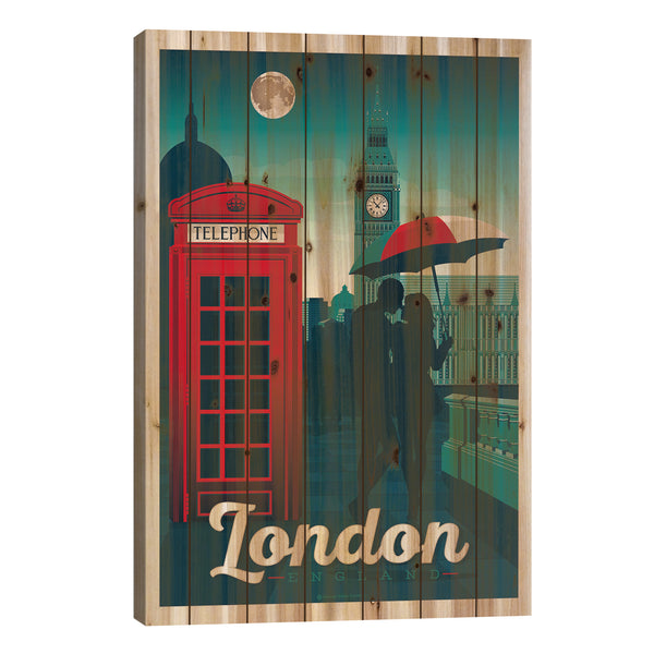 London England Travel Poster by Olahoop Travel Posters