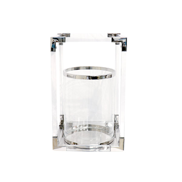 Soren Lucite & Glass Lantern // Large