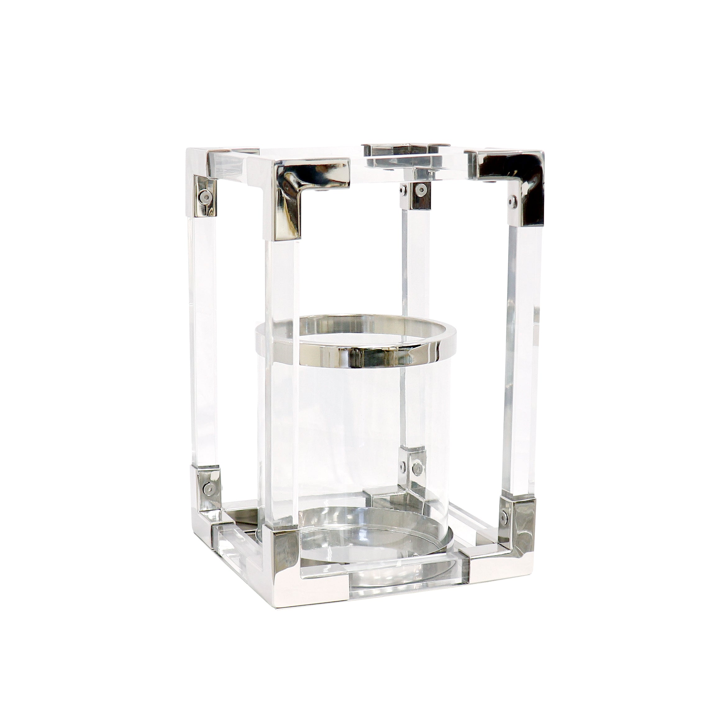 Soren Lucite & Glass Lantern // Small