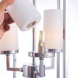 Riva Metal & Glass Chandelier Lights