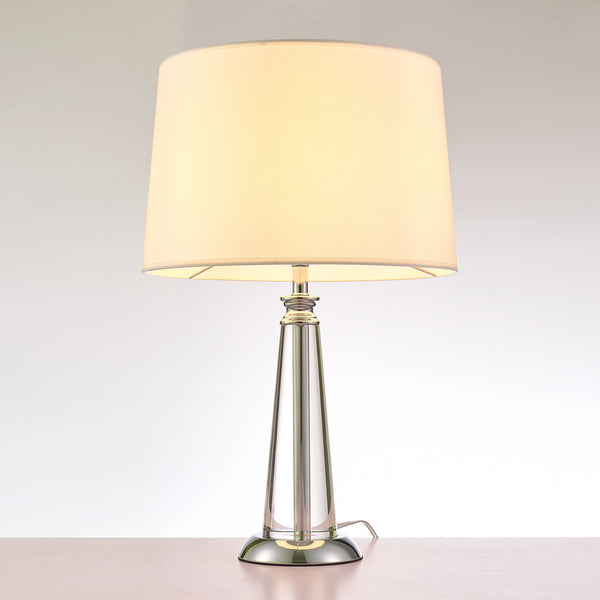 Canova Metal & Crystal Table Lamp